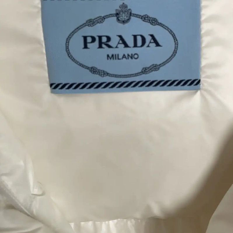 Prada Prada Winter White Nylon Puffer Jacket Size L / US 10 / IT 46 - 4 Thumbnail