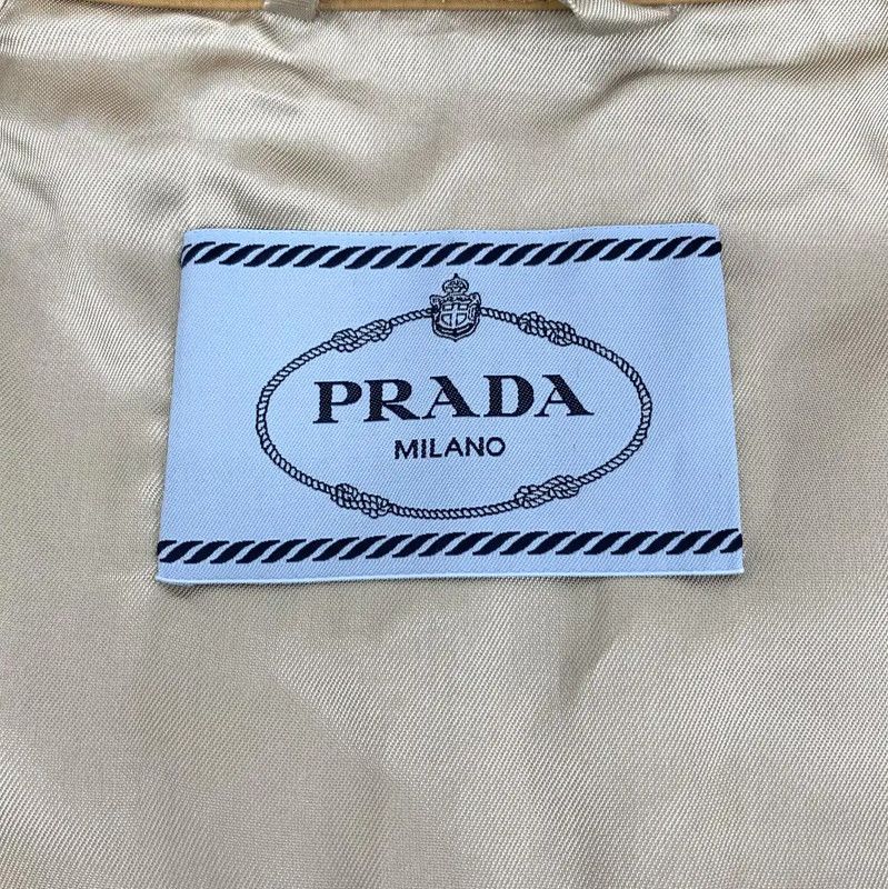 Prada Prada Brown Cotton Women's Trench Coat Size M / US 6-8 / IT 42-44 - 6 Thumbnail