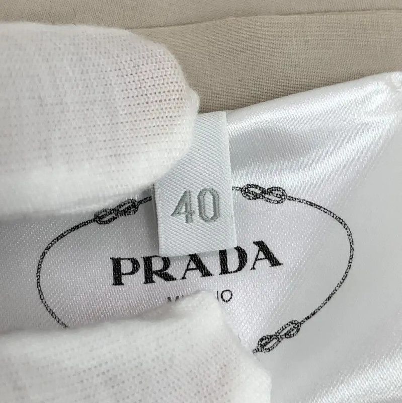 Prada Prada Brown Cotton Women's Trench Coat Size M / US 6-8 / IT 42-44 - 8 Thumbnail