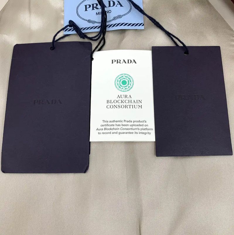 Prada Prada Brown Cotton Women's Trench Coat Size M / US 6-8 / IT 42-44 - 7 Thumbnail