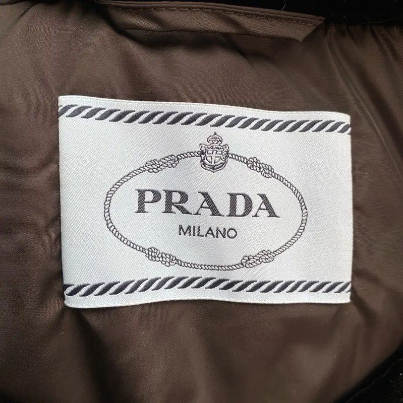 Prada Prada Black Synthetic Women's Puffer Jacket Size L / US 10 / IT 46 - 3 Thumbnail