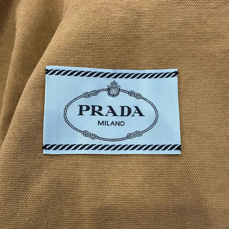 Prada Prada Women's Khaki Denim Jacket Size L / US 10 / IT 46 - 7 Thumbnail