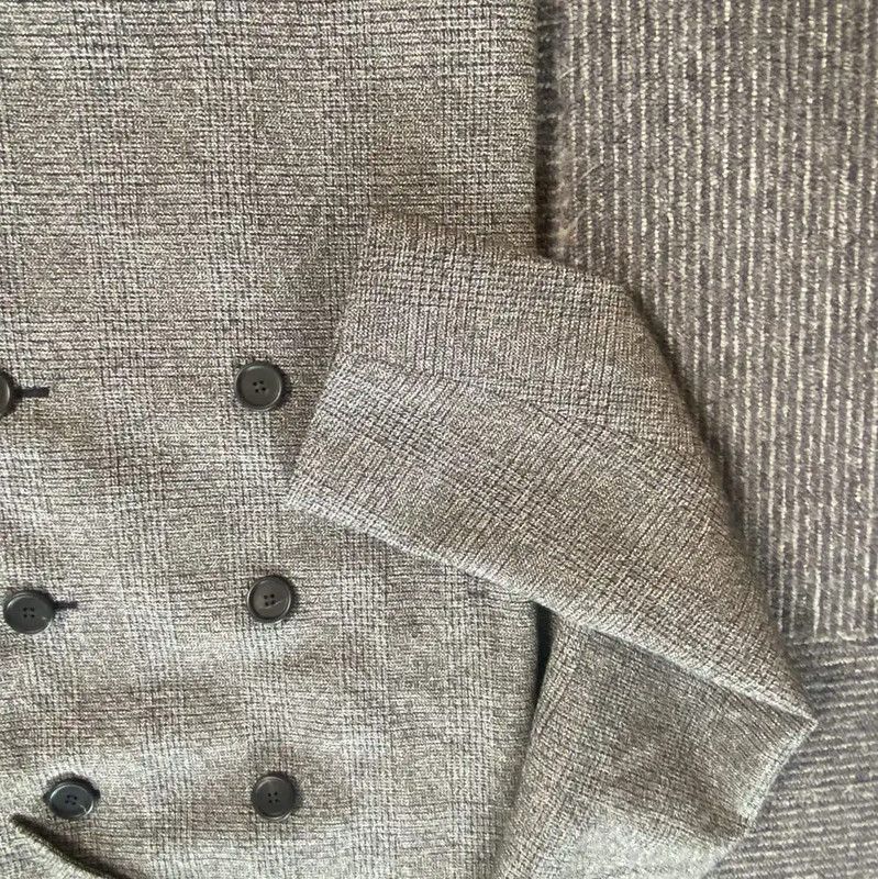 Prada Prada Women’s Double-Breasted Cotton Coat in Dark Gray Size M / US 6-8 / IT 42-44 - 4 Thumbnail