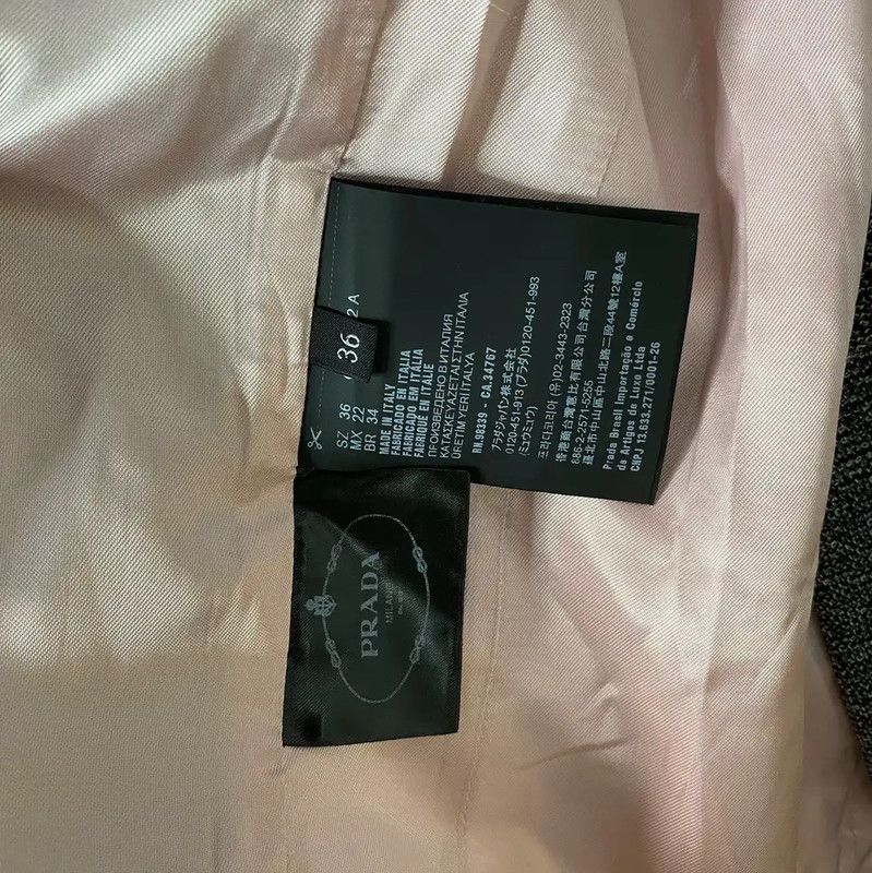 Prada Prada Women’s Double-Breasted Cotton Coat in Dark Gray Size M / US 6-8 / IT 42-44 - 5 Thumbnail