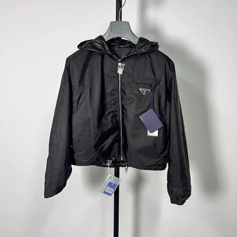 Prada Prada Black Polyester Women's Jacket Size M / US 6-8 / IT 42-44 - 7 Thumbnail