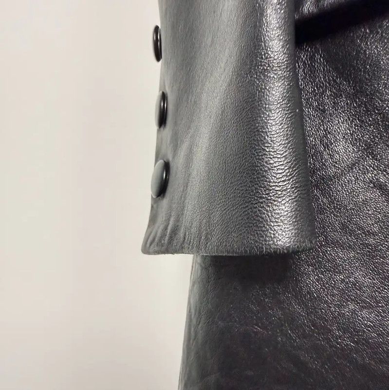 Prada Prada Black Leather Women's Jacket Size M / US 6-8 / IT 42-44 - 5 Thumbnail