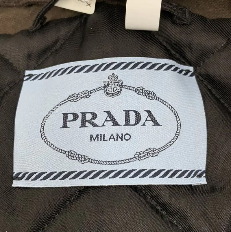 Prada Prada Brown Cotton Women's Jacket Size S / US 4 / IT 40 - 5 Thumbnail