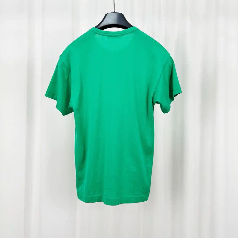 Acne Studios Acne Studios Green Cotton Embroidered Logo T-Shirt Size XXS / US 00 / IT 34 - 2 Thumbnail