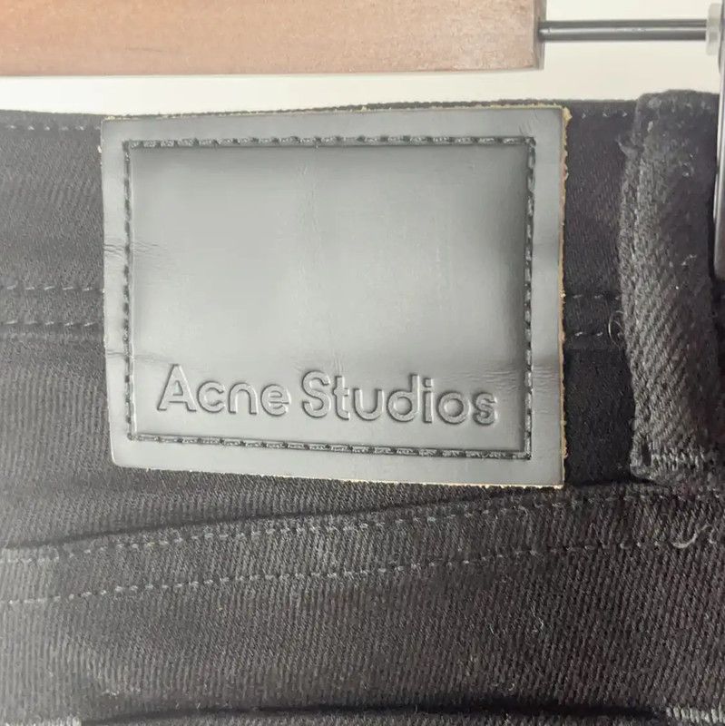 Acne Studios Acne Studios Black Denim Pants for Women Size 23" - 4 Thumbnail