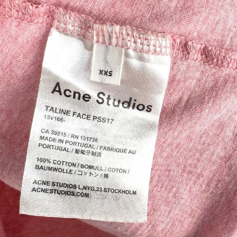 Acne Studios Acne Studios Pink Cotton T-shirt for Women Size XXS / US 00 / IT 34 - 4 Thumbnail