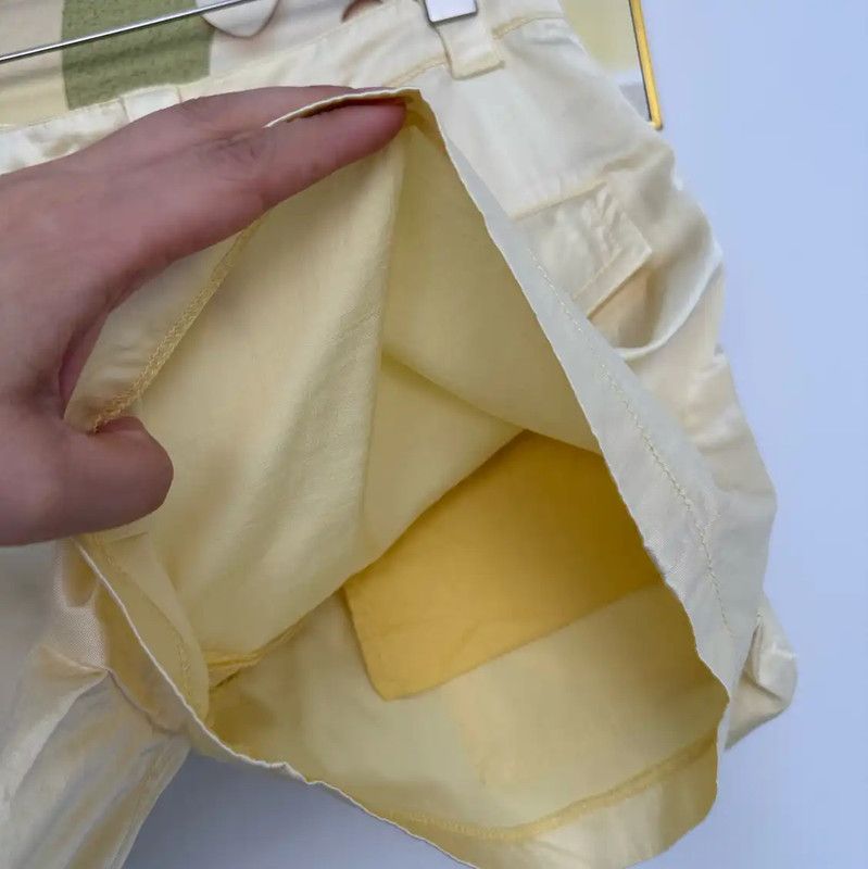 Acne Studios Acne Studios Summer Yellow Cotton Blend Shorts Size 23" - 3 Thumbnail
