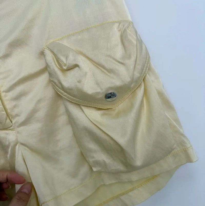 Acne Studios Acne Studios Summer Yellow Cotton Blend Shorts Size 23" - 4 Thumbnail