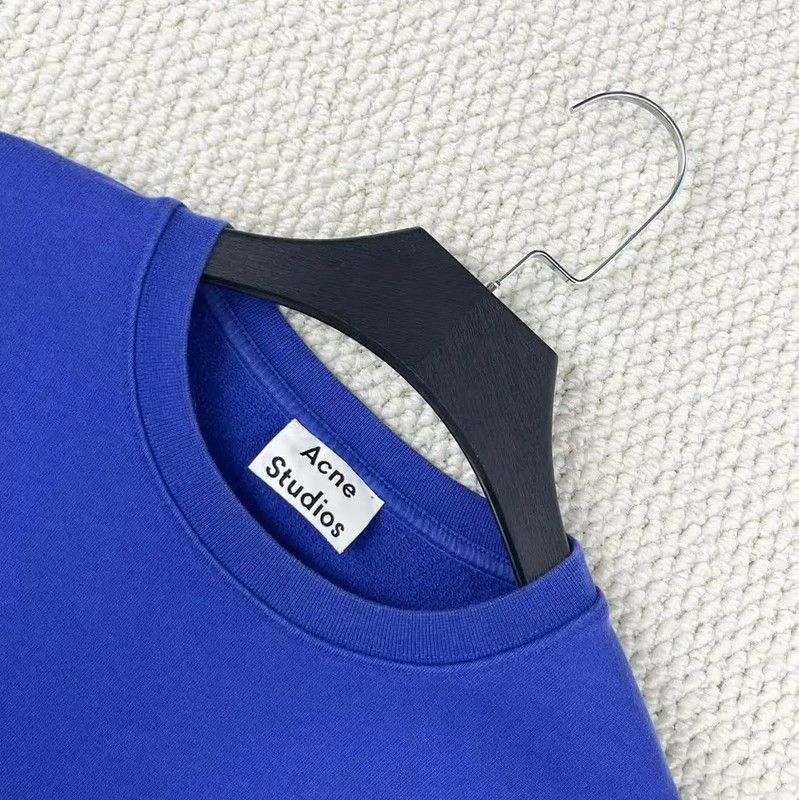 Acne Studios Acne Studios Spring Autumn Blue Cotton Blend Sweatshirt Size S / US 4 / IT 40 - 3 Thumbnail