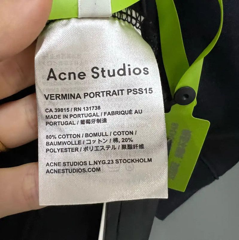 Acne Studios Acne Studios Black Cropped Long Sleeve Sweatshirt Size S / US 4 / IT 40 - 4 Thumbnail