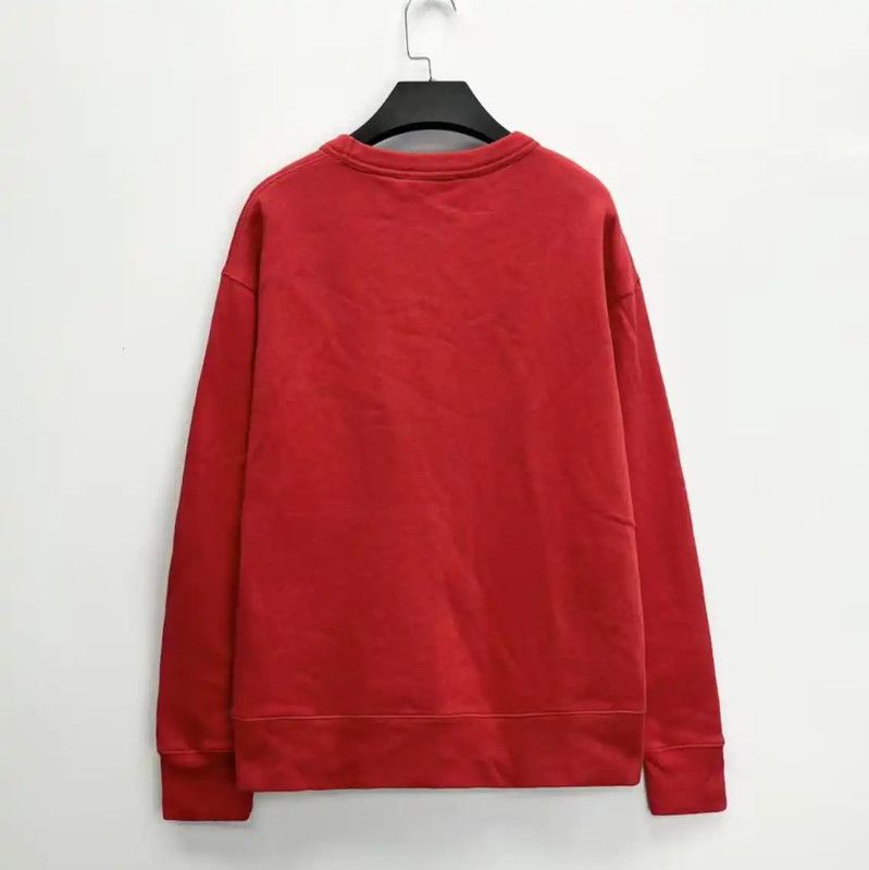 Acne Studios Acne Studios Red Embroidered Cotton Blend Short Sweatshirt Size XS / US 0-2 / IT 36-38 - 2 Thumbnail