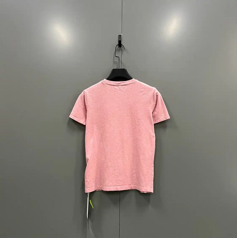 Acne Studios Acne Studios Pink Cotton Short Sleeve T-Shirt Size XS / US 0-2 / IT 36-38 - 2 Thumbnail