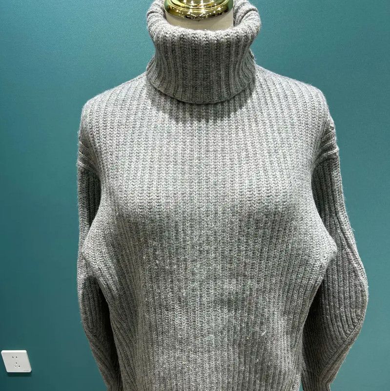Acne Studios Acne Studios Women's Knit Sweater in Light Gray Size XS / US 0-2 / IT 36-38 - 2 Thumbnail