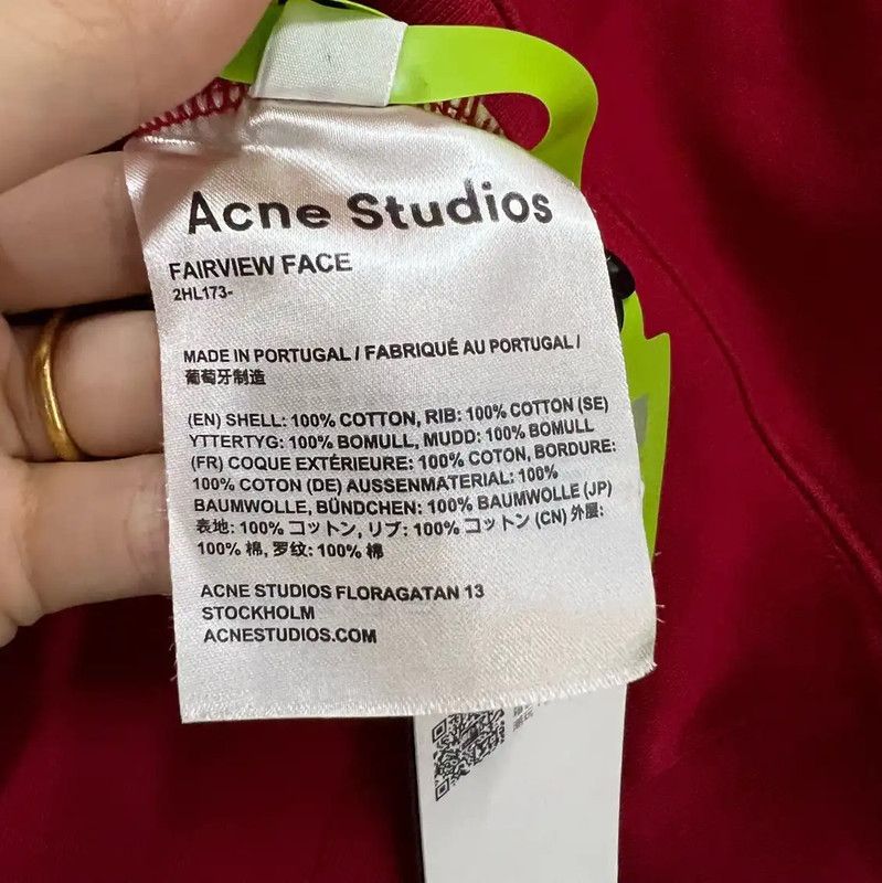 Acne Studios Acne Studios Red Cotton Long Sleeve Sweatshirt Size M / US 6-8 / IT 42-44 - 4 Thumbnail