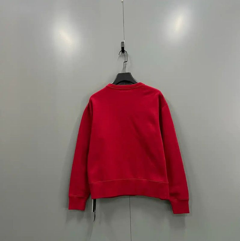 Acne Studios Acne Studios Red Cotton Long Sleeve Sweatshirt Size M / US 6-8 / IT 42-44 - 3 Thumbnail