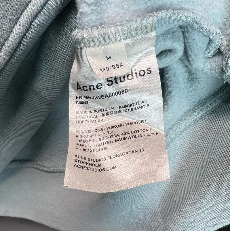 Acne Studios Acne Studios Blue Cotton Women's Sweatshirt Size M / US 6-8 / IT 42-44 - 4 Thumbnail