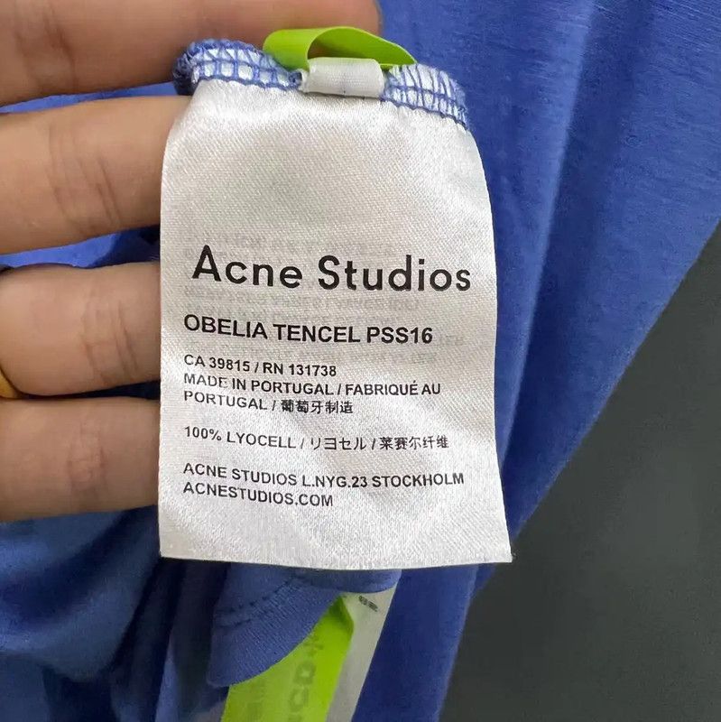 Acne Studios Acne Studios Summer Blue Cotton Dress Size S / US 4 / IT 40 - 4 Thumbnail