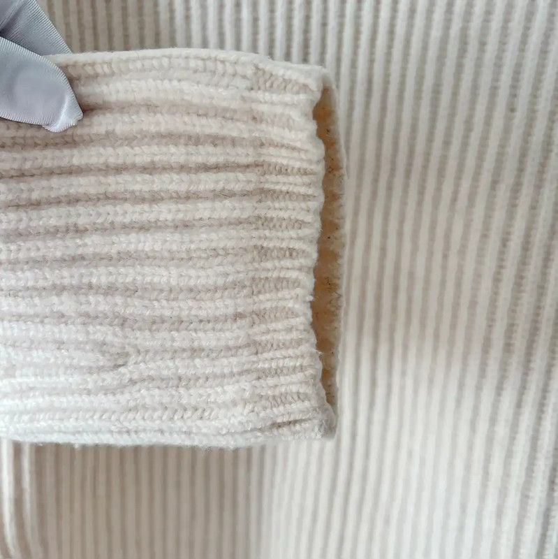 Acne Studios Acne Studios Beige Wool Long Sleeve Knit Sweater Size XXS / US 00 / IT 34 - 4 Thumbnail