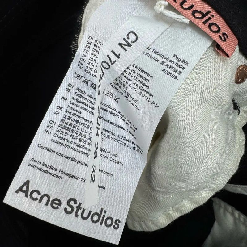 Acne Studios Acne Studios Black Denim Skinny Jeans for Women Size 27" / US 4 / IT 40 - 8 Thumbnail