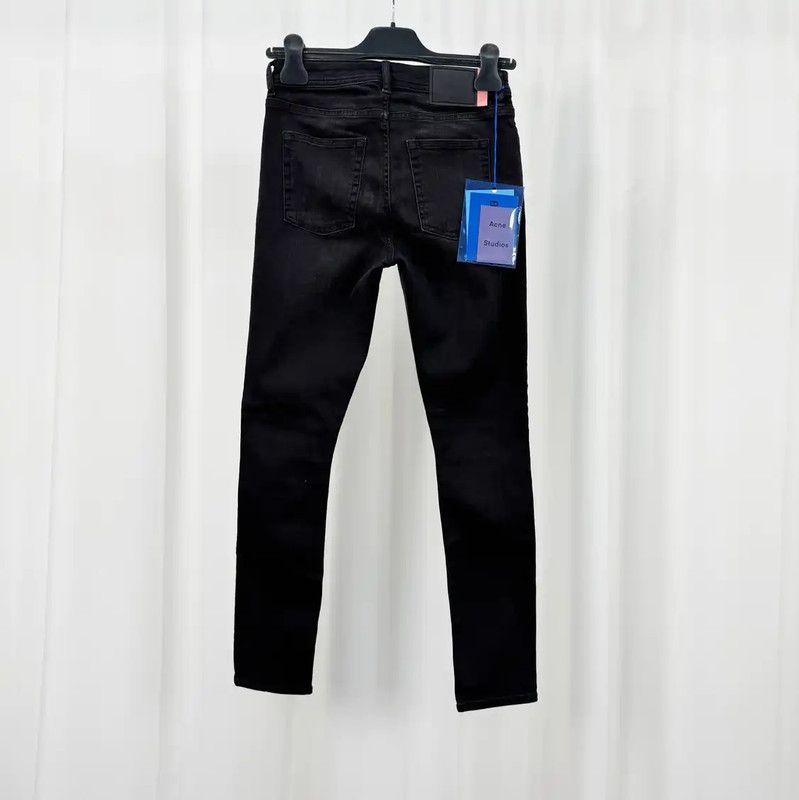 Acne Studios Acne Studios Black Denim Logo Women's Jeans Size 23" - 2 Thumbnail