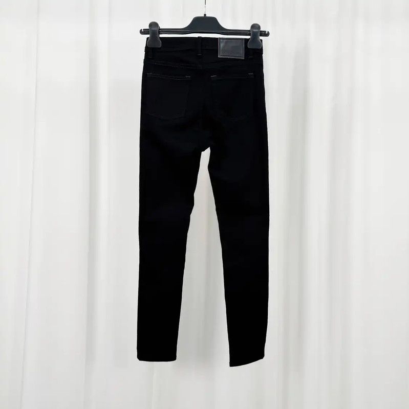 Acne Studios Acne Studios Black Logo Women's Denim Pants Size 23" - 2 Thumbnail