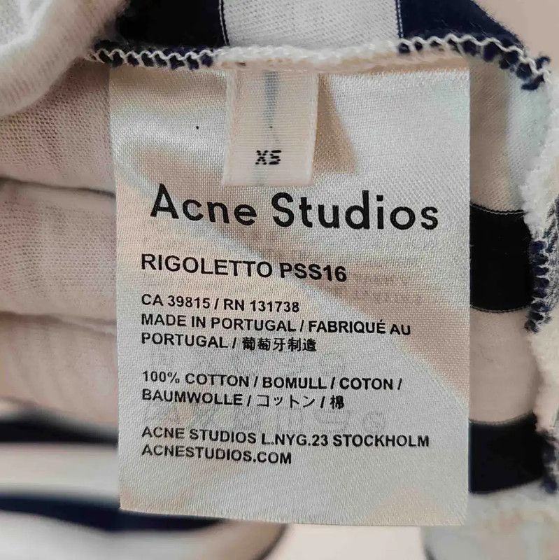 Acne Studios Acne Studios Striped Cotton T-Shirt for Women Size XS / US 0-2 / IT 36-38 - 5 Thumbnail