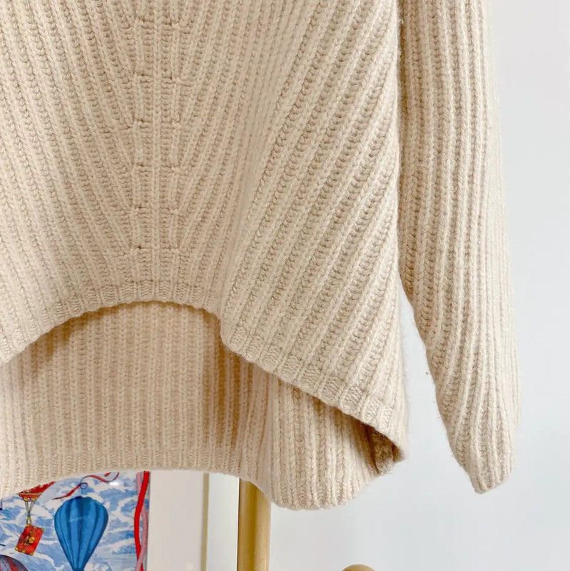 Acne Studios Acne Studios Yellow Wool Knit Sweater Size XS / US 0-2 / IT 36-38 - 4 Thumbnail