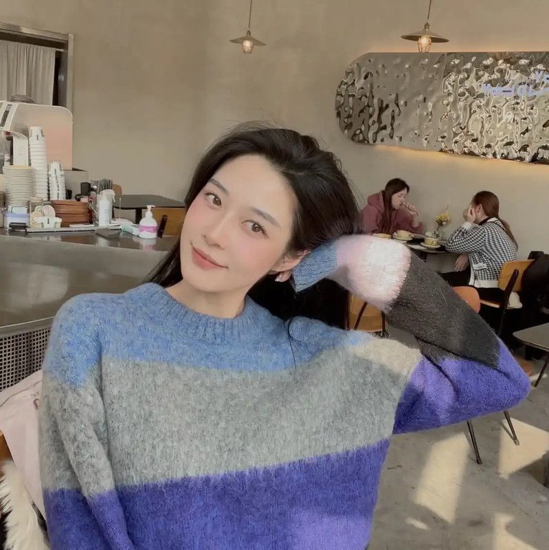 Acne Studios Acne Studios Multicolor Striped Long Sleeve Sweater Size XS / US 0-2 / IT 36-38 - 7 Thumbnail