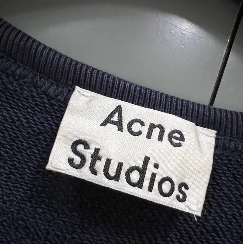 Acne Studios Acne Studios Navy Long Sleeve Sweatshirt Size XS / US 0-2 / IT 36-38 - 2 Thumbnail