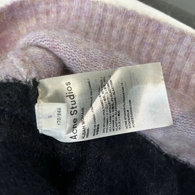 Acne Studios Acne Studios Striped Mohair Sweater for Women Size S / US 4 / IT 40 - 8 Thumbnail