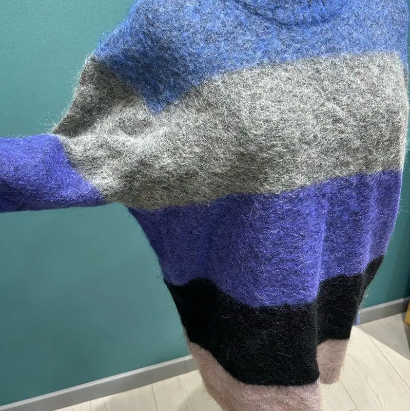 Acne Studios Acne Studios Striped Mohair Sweater for Women Size S / US 4 / IT 40 - 6 Thumbnail
