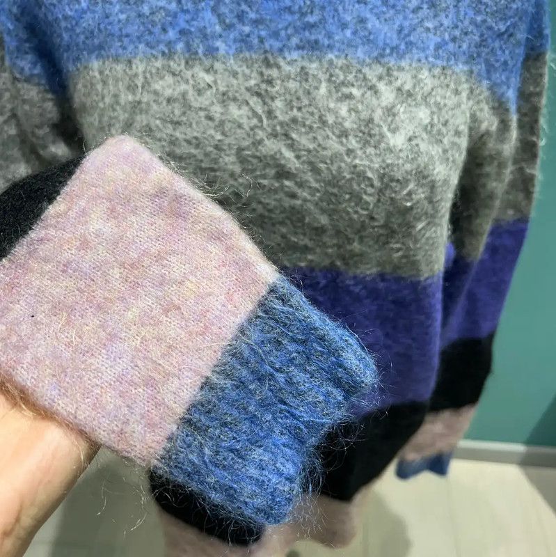 Acne Studios Acne Studios Striped Mohair Sweater for Women Size S / US 4 / IT 40 - 5 Thumbnail