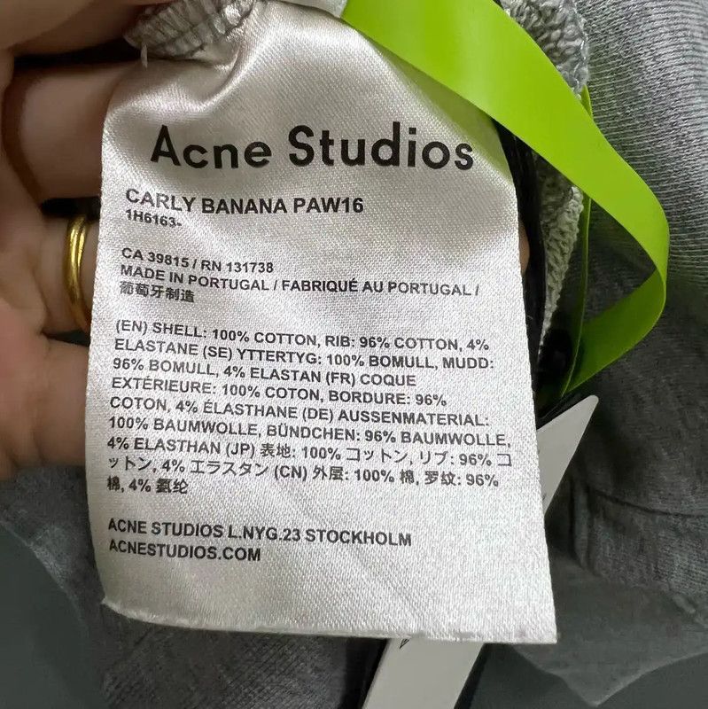Acne Studios Acne Studios Women's Gray Long Sleeve Sweatshirt Size XS / US 0-2 / IT 36-38 - 4 Thumbnail