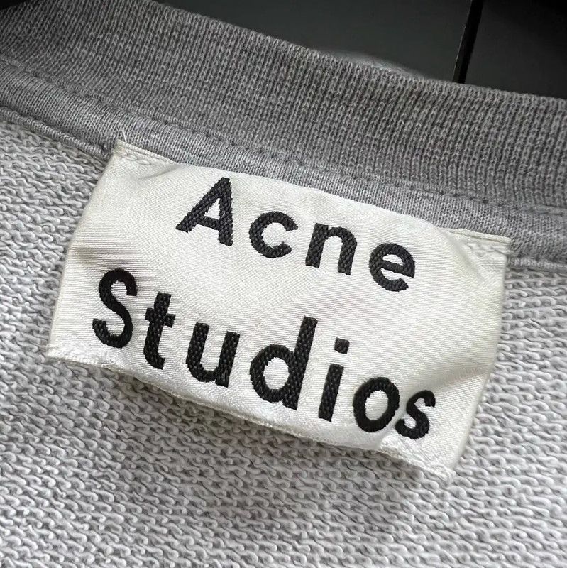 Acne Studios Acne Studios Women's Gray Long Sleeve Sweatshirt Size XS / US 0-2 / IT 36-38 - 2 Thumbnail