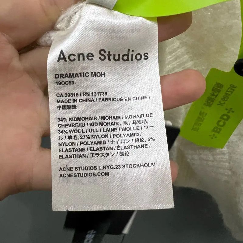 Acne Studios Acne Studios Beige Wool Women's Sweater Size XXS / US 00 / IT 34 - 4 Thumbnail