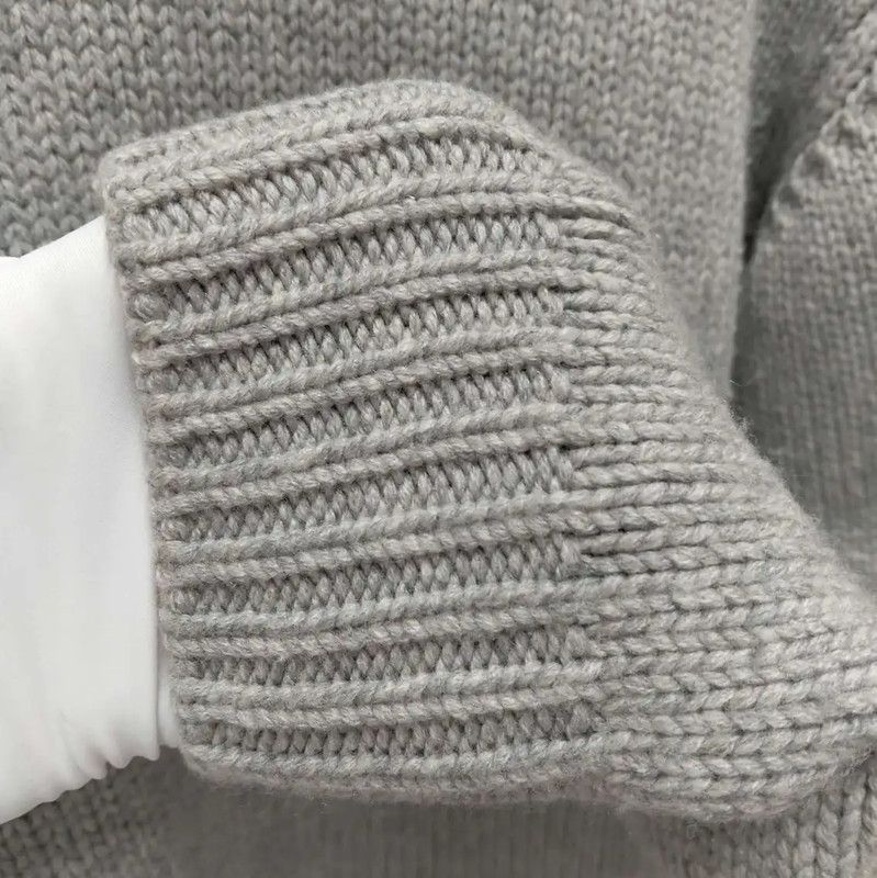 Acne Studios Acne Studios Women's Gray Wool Knit Sweater Size XS / US 0-2 / IT 36-38 - 6 Thumbnail