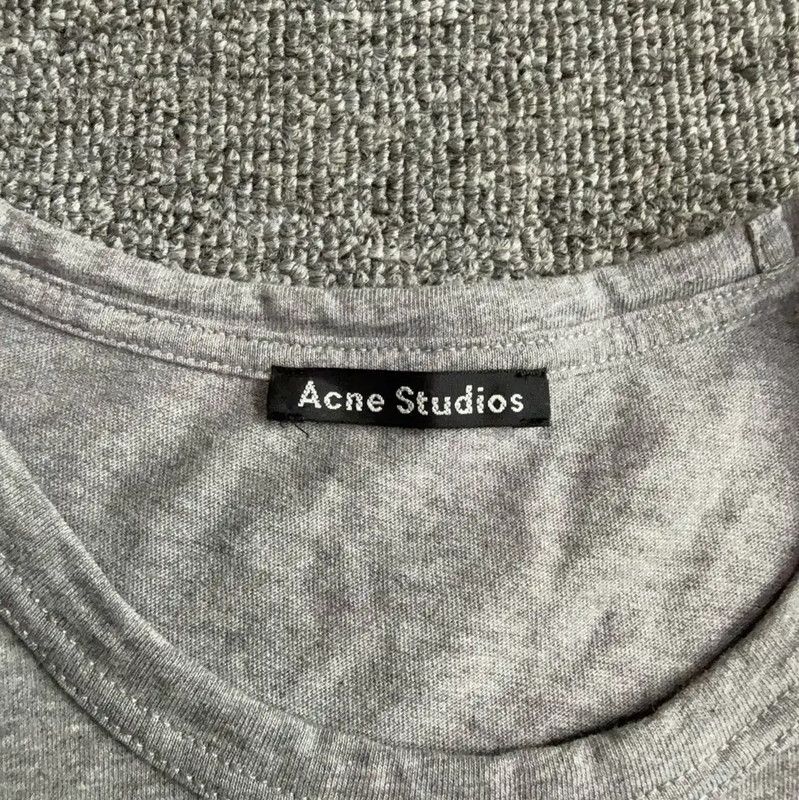 Acne Studios Acne Studios Gray Cotton Women's T-shirt Size M / US 6-8 / IT 42-44 - 3 Thumbnail