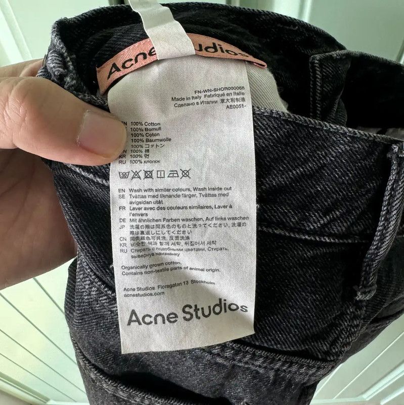 Acne Studios Acne Studios Black Cotton Women's Shorts Size 23" - 5 Thumbnail