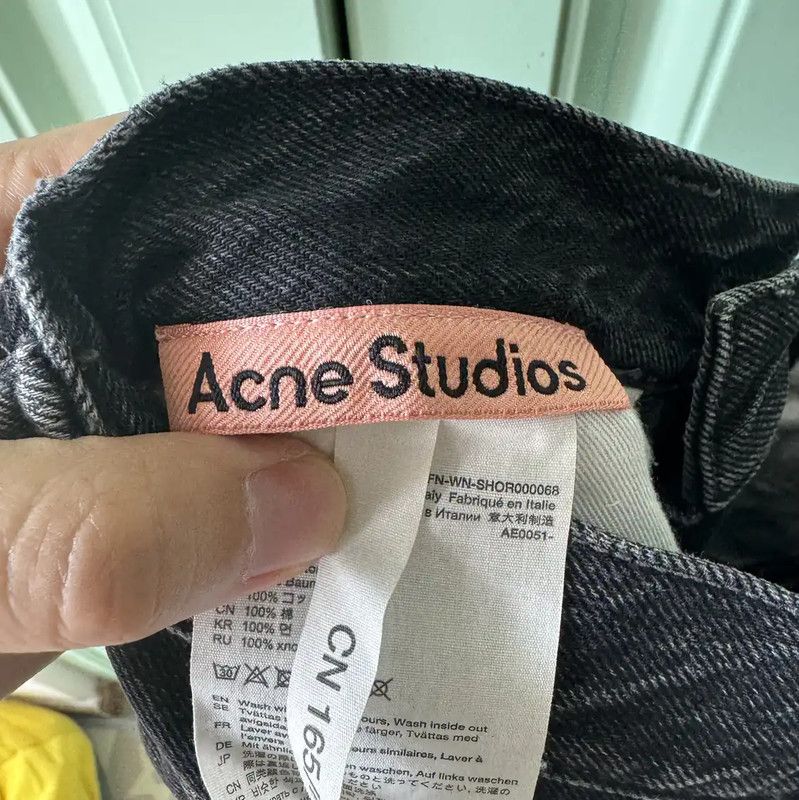 Acne Studios Acne Studios Black Cotton Women's Shorts Size 23" - 3 Thumbnail
