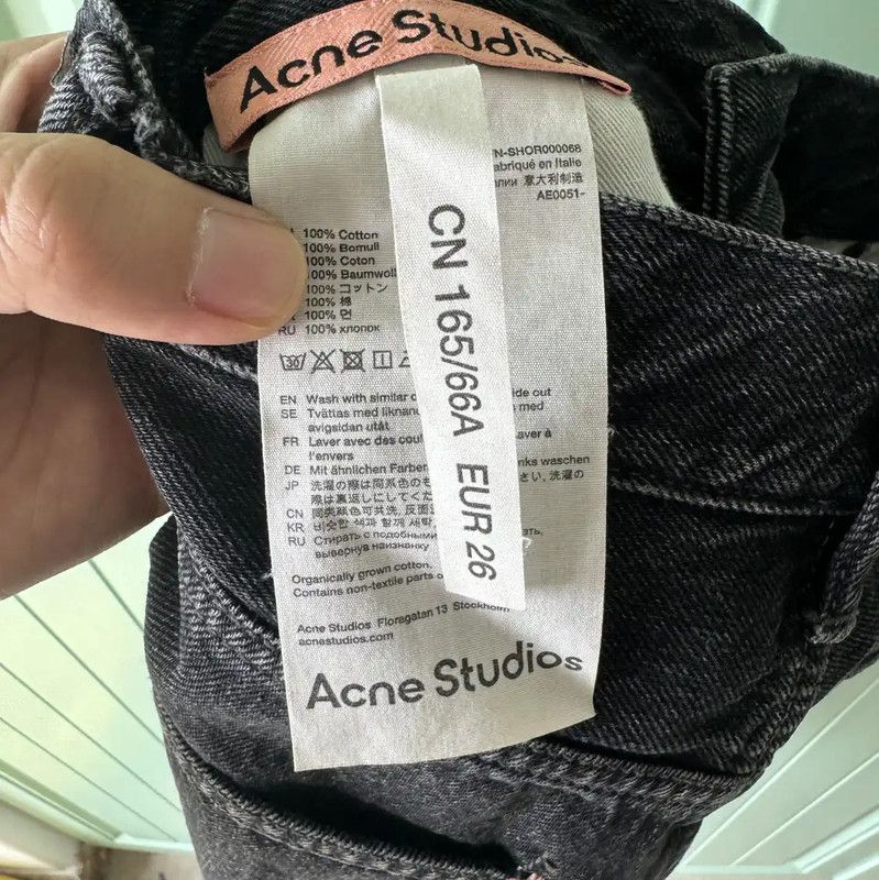Acne Studios Acne Studios Black Cotton Women's Shorts Size 23" - 4 Thumbnail