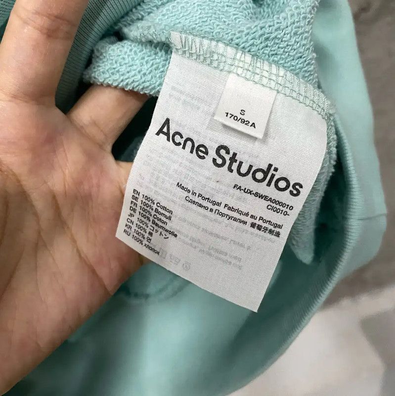Acne Studios Acne Studios Light Blue Long Sleeve Sweatshirt Size S / US 4 / IT 40 - 8 Thumbnail