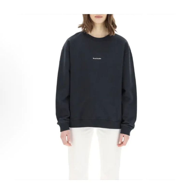 Acne Studios Acne Studios Black Cotton Long Sleeve Sweatshirt Size S / US 4 / IT 40 - 2 Thumbnail