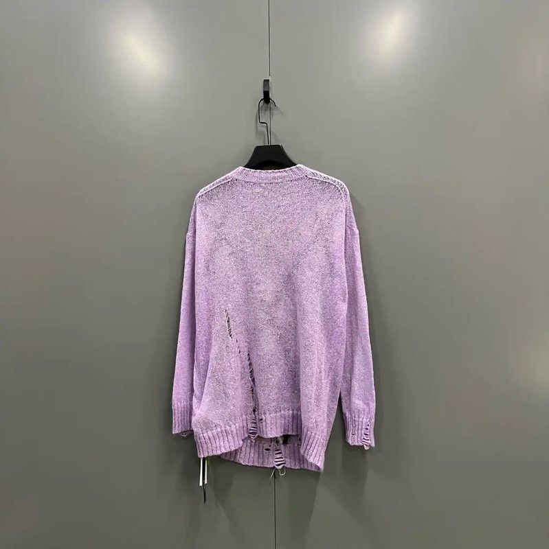 Acne Studios Acne Studios Women's Purple Wool Knit Sweater Size S / US 4 / IT 40 - 3 Thumbnail