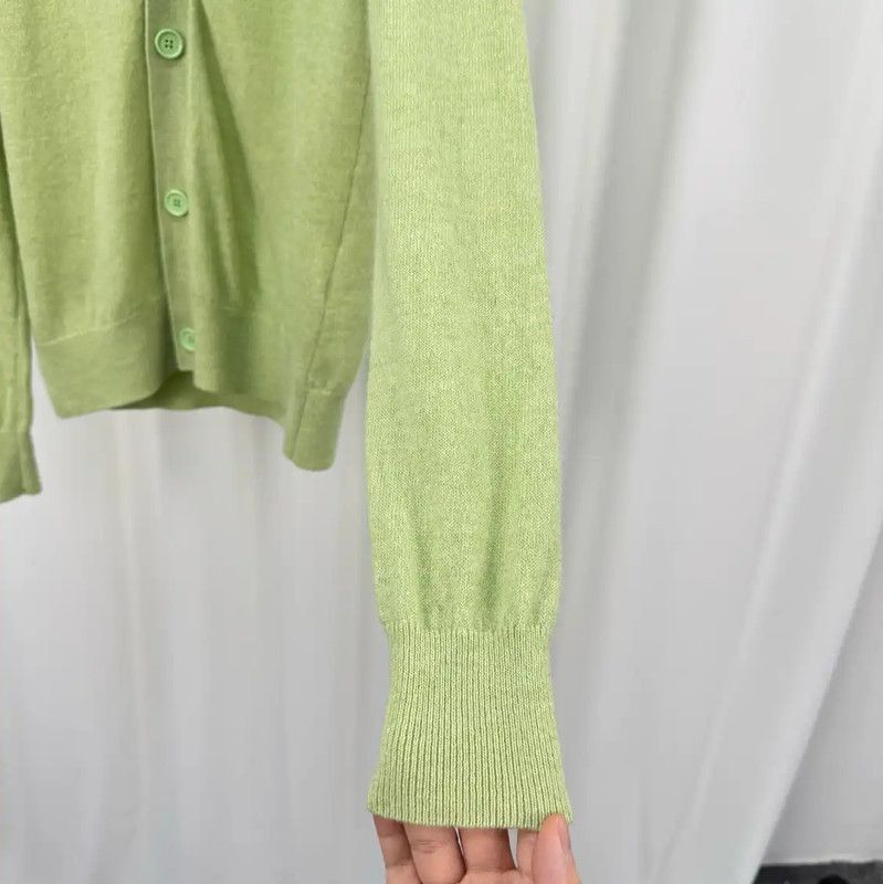 Acne Studios Acne Studios Green Wool Embroidered Cardigan Size XXS / US 00 / IT 34 - 4 Thumbnail