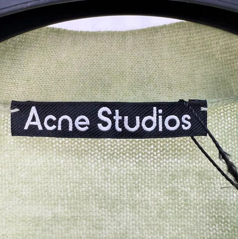 Acne Studios Acne Studios Green Wool Embroidered Cardigan Size XXS / US 00 / IT 34 - 5 Thumbnail