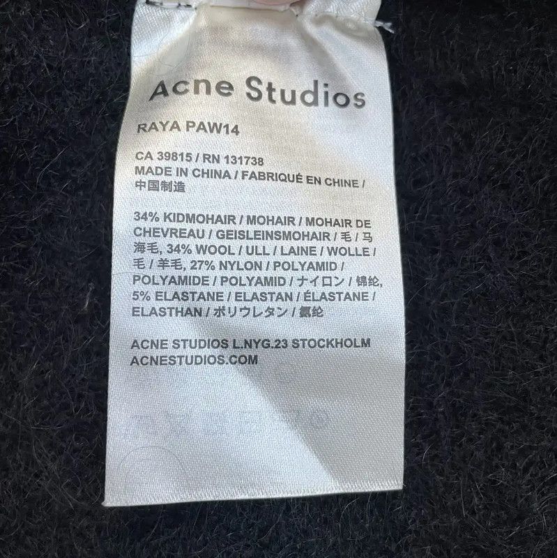 Acne Studios Acne Studios Black Mohair Women’s Coat Size S / US 4 / IT 40 - 6 Thumbnail